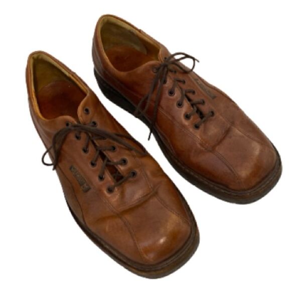 Mephisto Abel Goodyear Welt Air Relax Shoes Brown Leather Lace Ups Size 8.5 - Picture 1 of 12